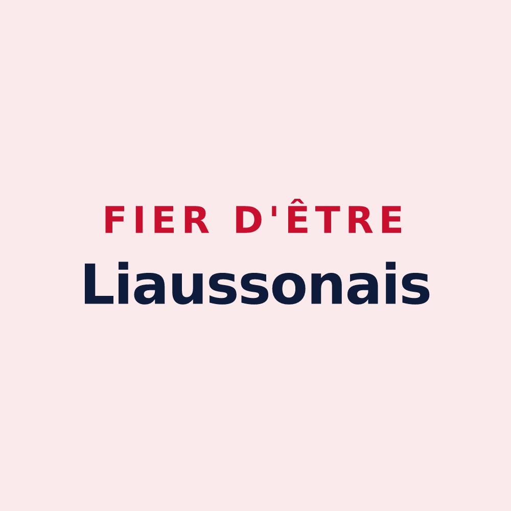 Magnet « Fier d'être Liaussonais » — design pour Liausson