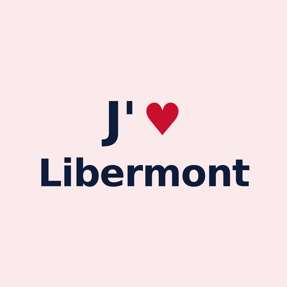 Magnet personnalisé Libermont — design J'aime Libermont