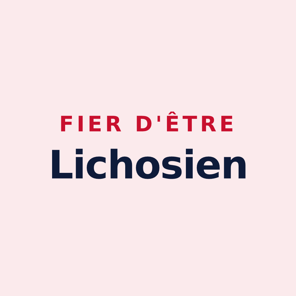 Magnet « Fier d'être Lichosien » — design pour Lichos