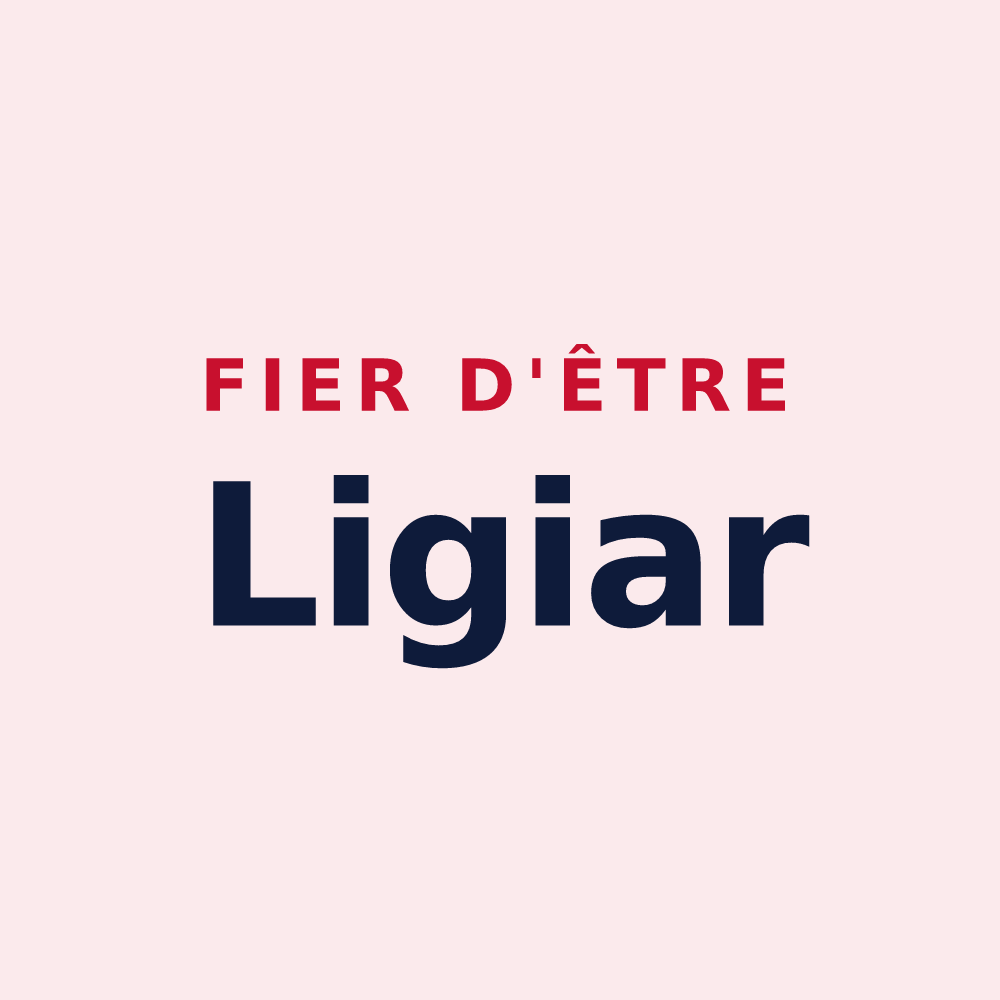 Magnet « Fier d'être Ligiar » — design pour Licq-Athérey
