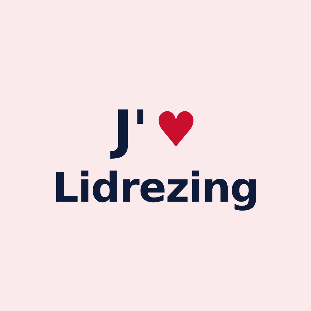 Magnet personnalisé Lidrezing — design J'aime Lidrezing
