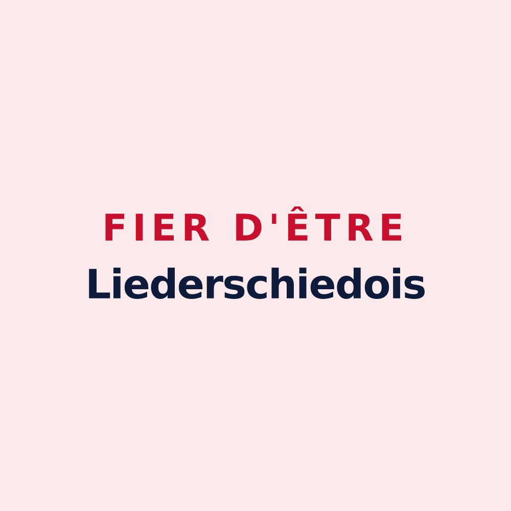 Magnet « Fier d'être Liederschiedois » — design pour Liederschiedt