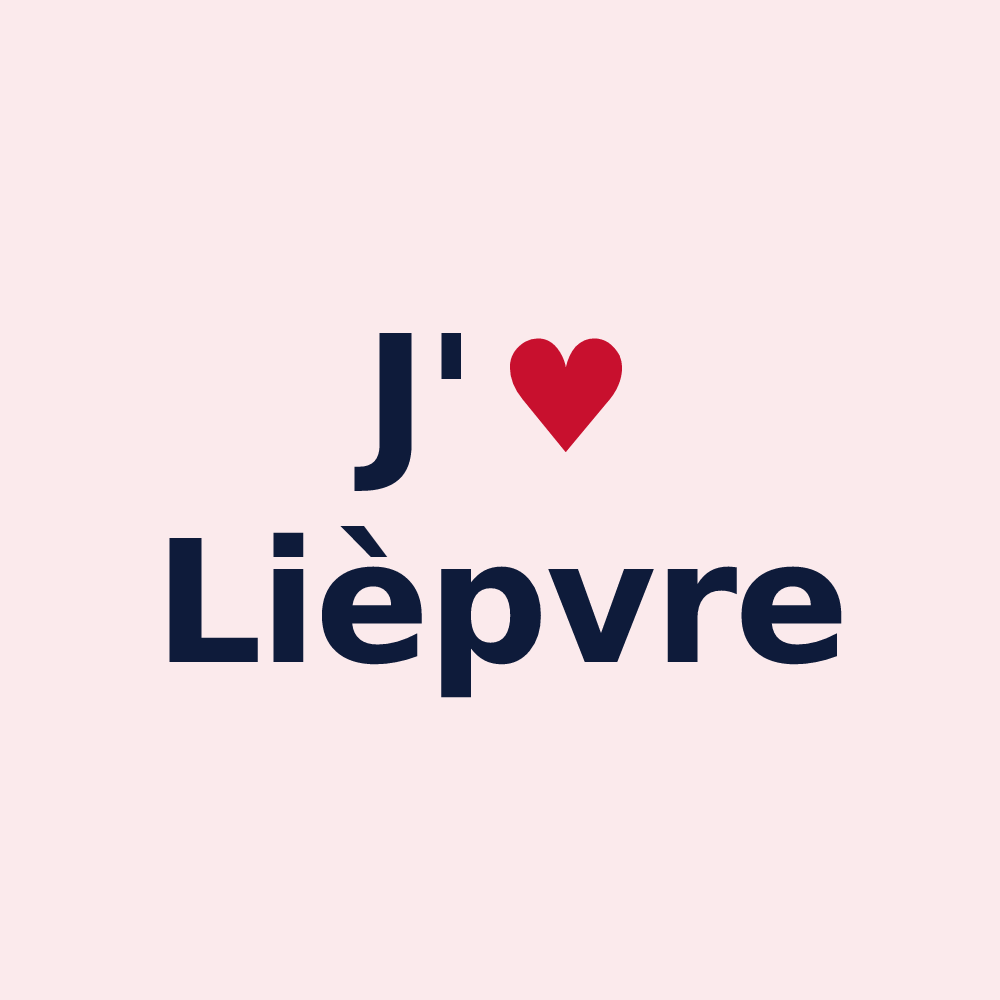 Magnet personnalisé Lièpvre — design J'aime Lièpvre
