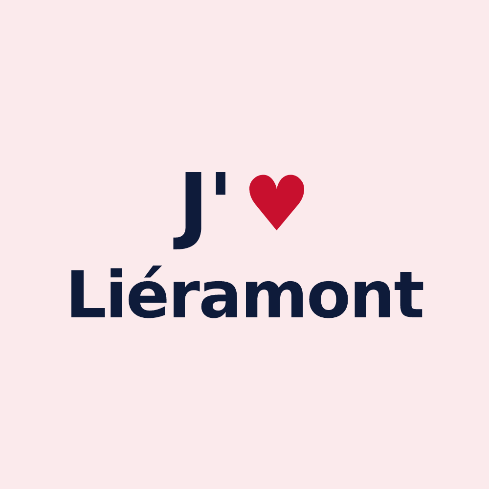 Magnet personnalisé Liéramont — design J'aime Liéramont