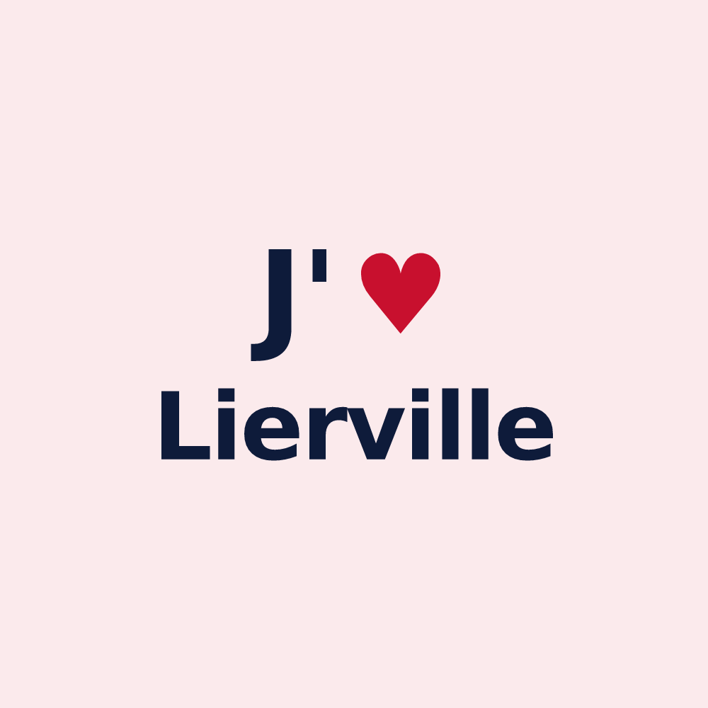 Magnet personnalisé Lierville — design J'aime Lierville