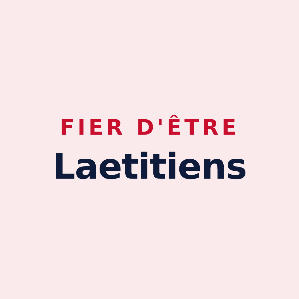 Magnet « Fier d'être Laetitiens » — design pour Liessies