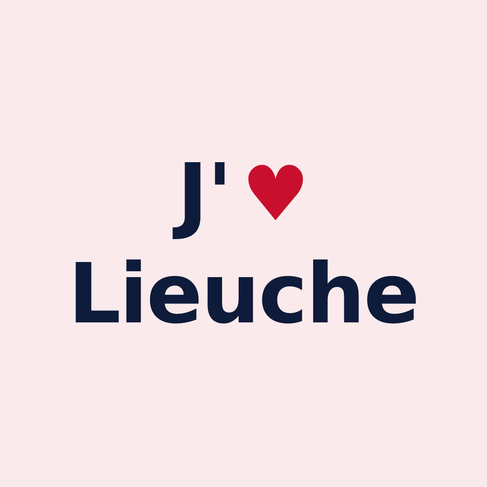 Magnet personnalisé Lieuche — design J'aime Lieuche