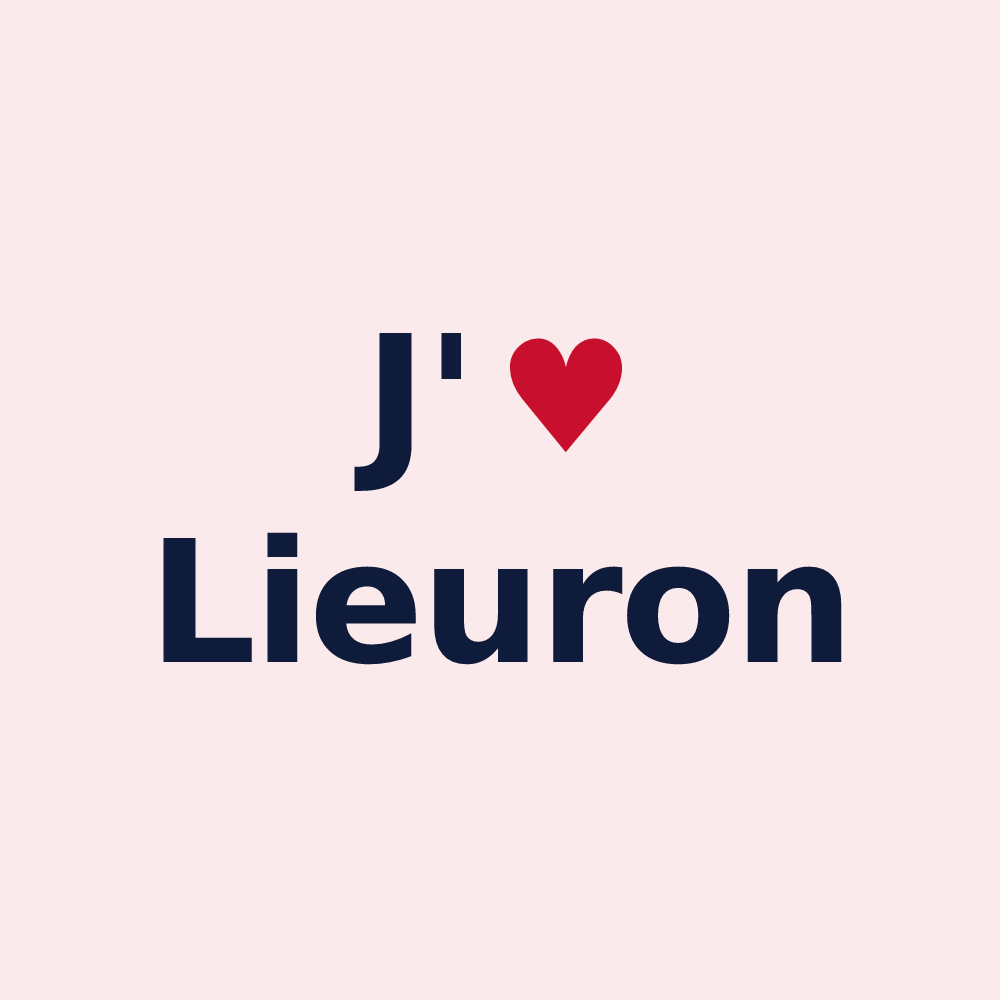 Magnet personnalisé Lieuron — design J'aime Lieuron