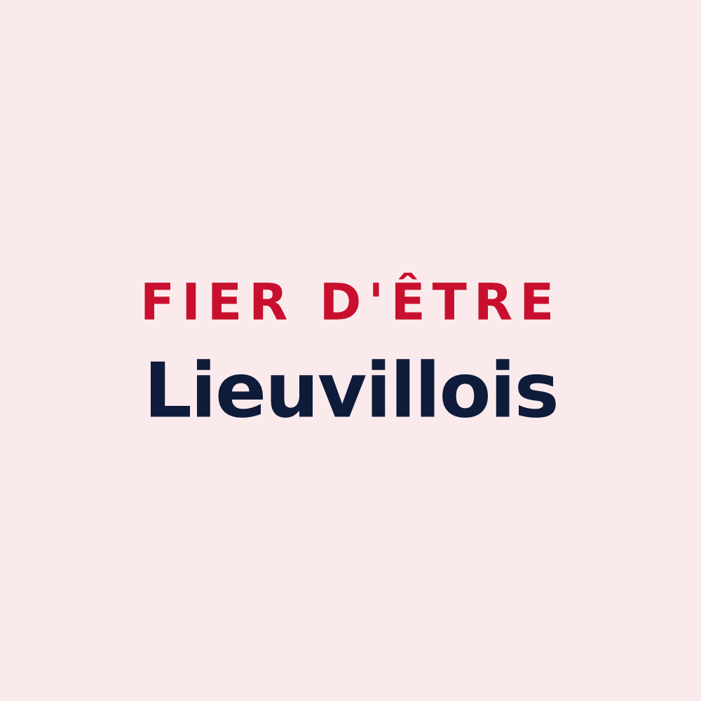 Magnet « Fier d'être Lieuvillois » — design pour Lieuvillers