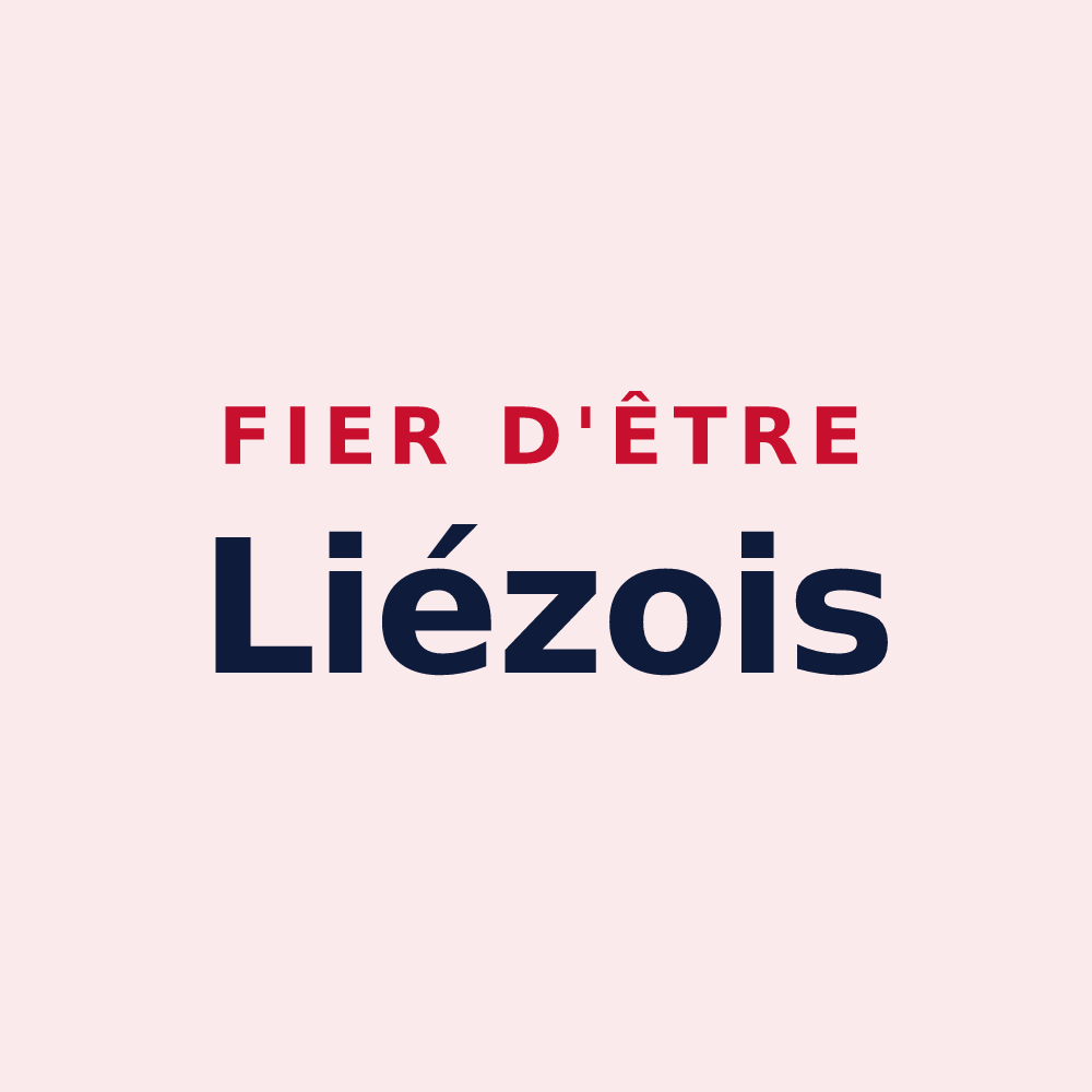 Magnet « Fier d'être Liézois » — design pour Liez