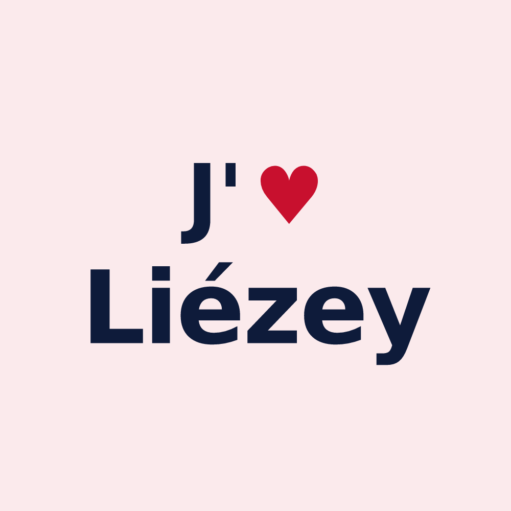 Magnet personnalisé Liézey — design J'aime Liézey