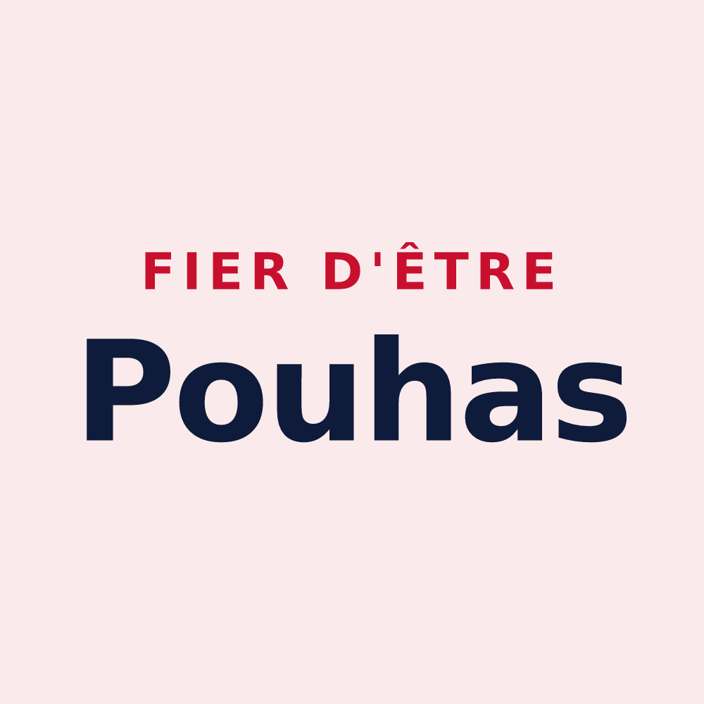 Magnet « Fier d'être Pouhas » — design pour Liézey