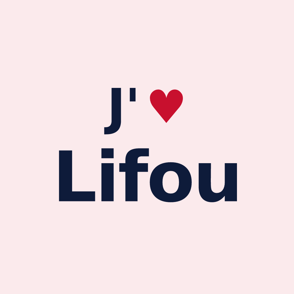 Magnet personnalisé Lifou — design J'aime Lifou