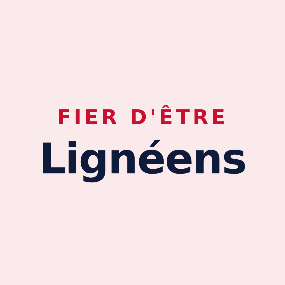 Magnet « Fier d'être Lignéens » — design pour Ligné