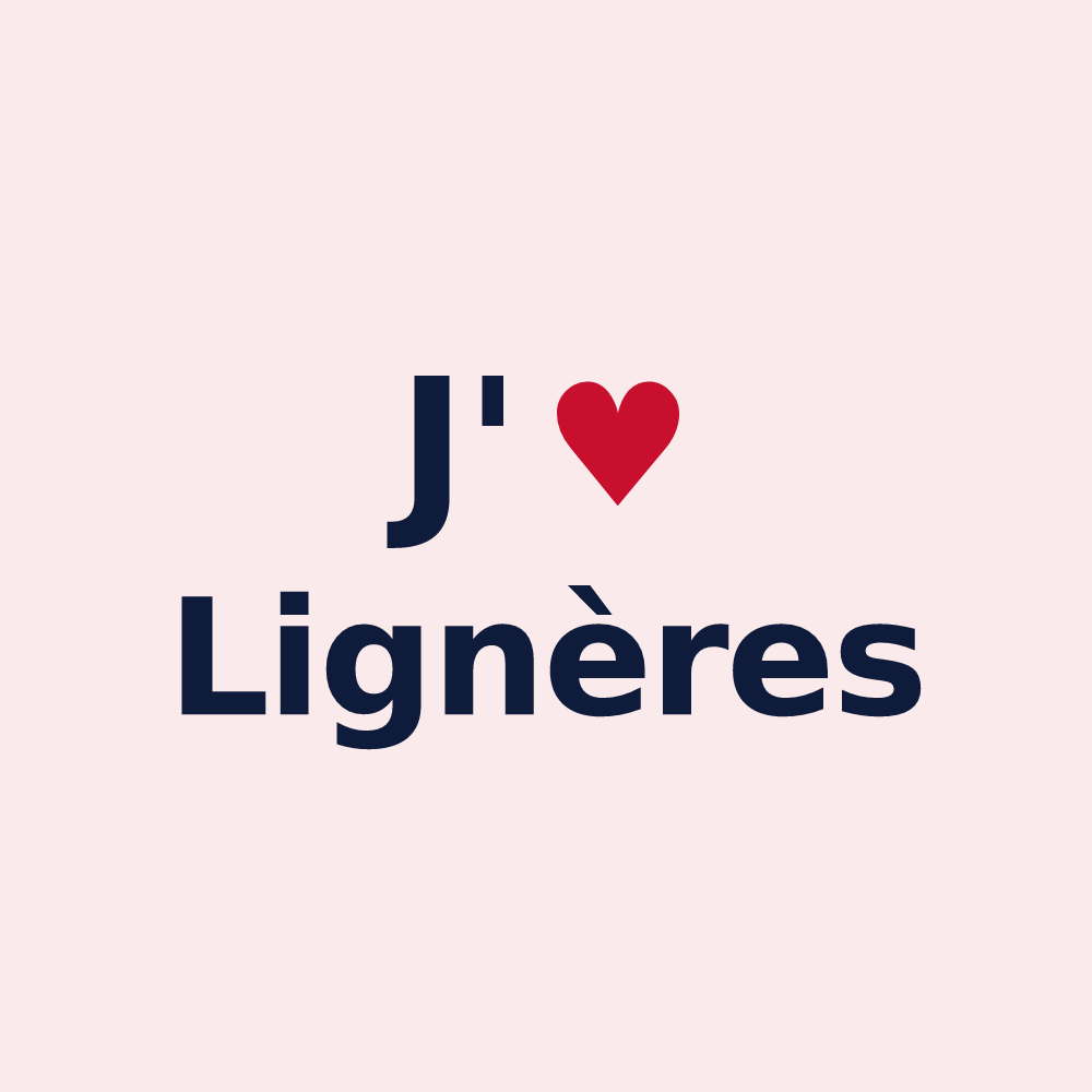Magnet personnalisé Lignères — design J'aime Lignères