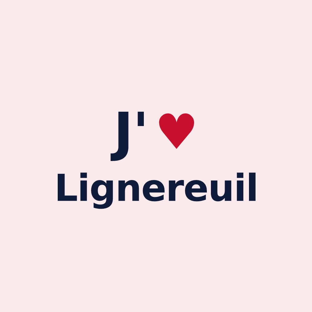 Magnet personnalisé Lignereuil — design J'aime Lignereuil