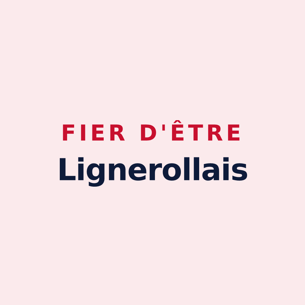 Magnet « Fier d'être Lignerollais » — design pour Lignerolles