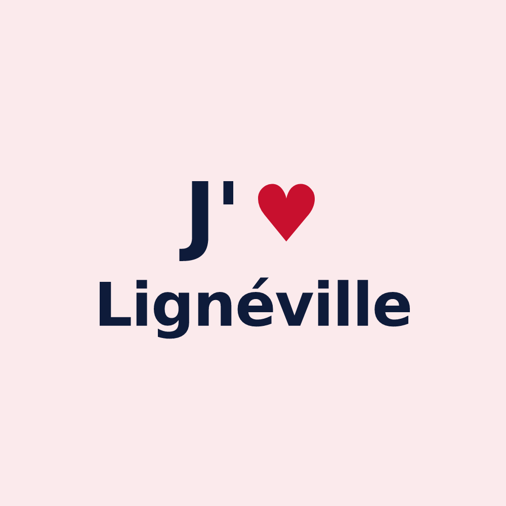 Magnet personnalisé Lignéville — design J'aime Lignéville