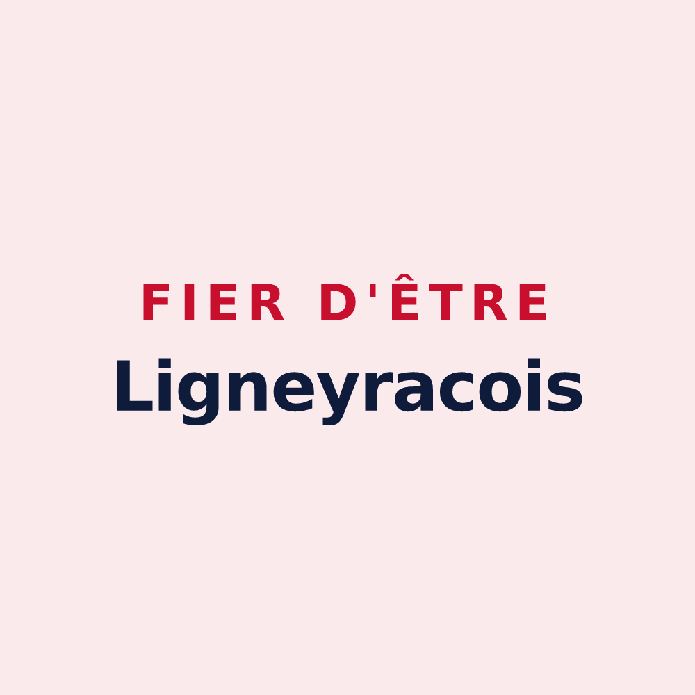 Magnet « Fier d'être Ligneyracois » — design pour Ligneyrac