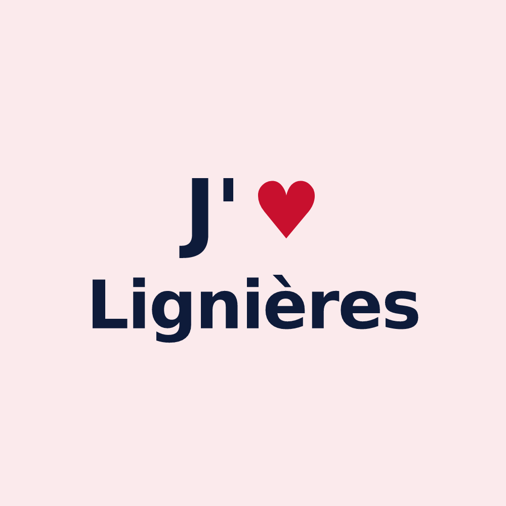 Magnet personnalisé Lignières — design J'aime Lignières