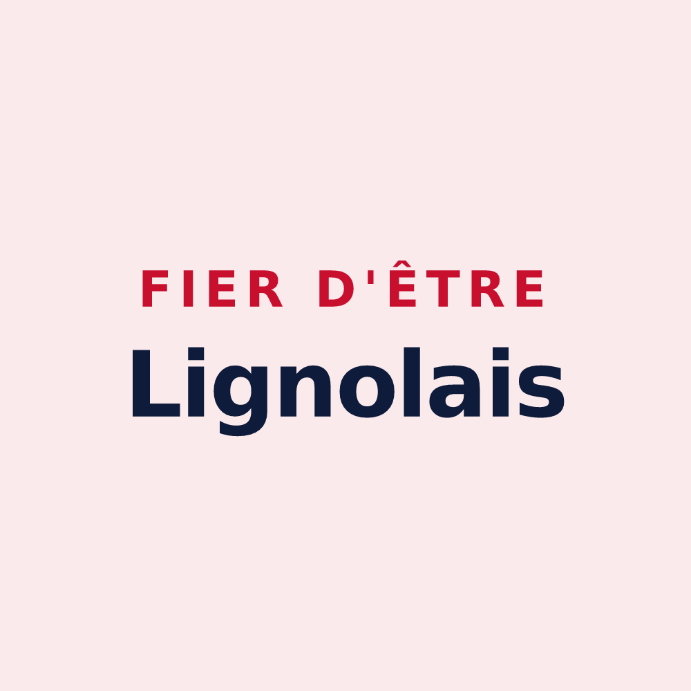 Magnet « Fier d'être Lignolais » — design pour Lignol-le-Château