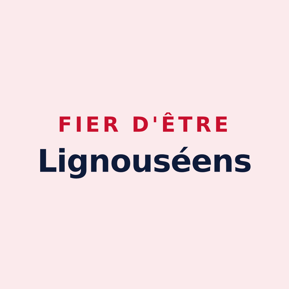 Magnet « Fier d'être Lignouséens » — design pour Lignou