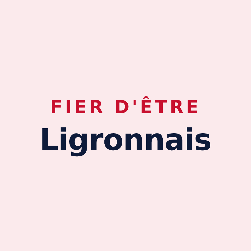 Magnet « Fier d'être Ligronnais » — design pour Ligron