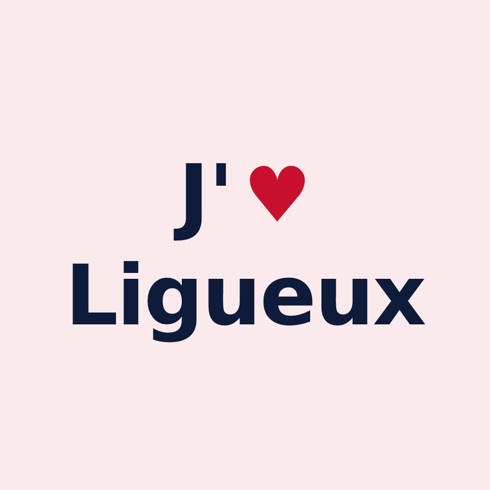 Magnet personnalisé Ligueux — design J'aime Ligueux