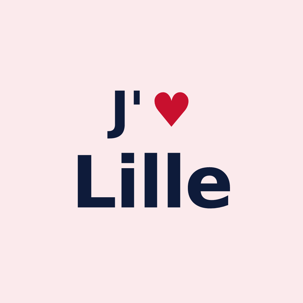 Magnet personnalisé Lille — design J'aime Lille
