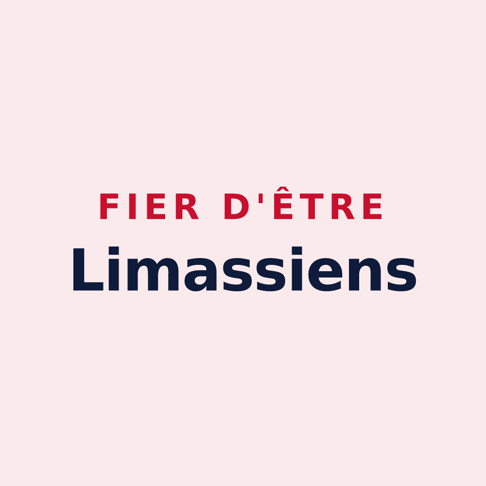 Magnet « Fier d'être Limassiens » — design pour Limas
