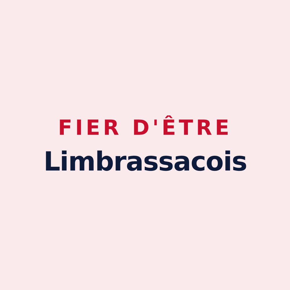 Magnet « Fier d'être Limbrassacois » — design pour Limbrassac