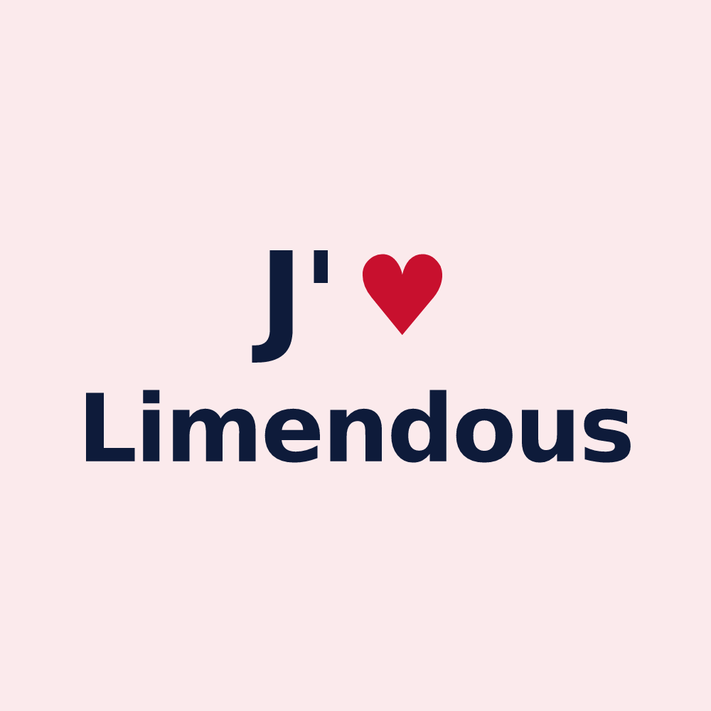 Magnet personnalisé Limendous — design J'aime Limendous