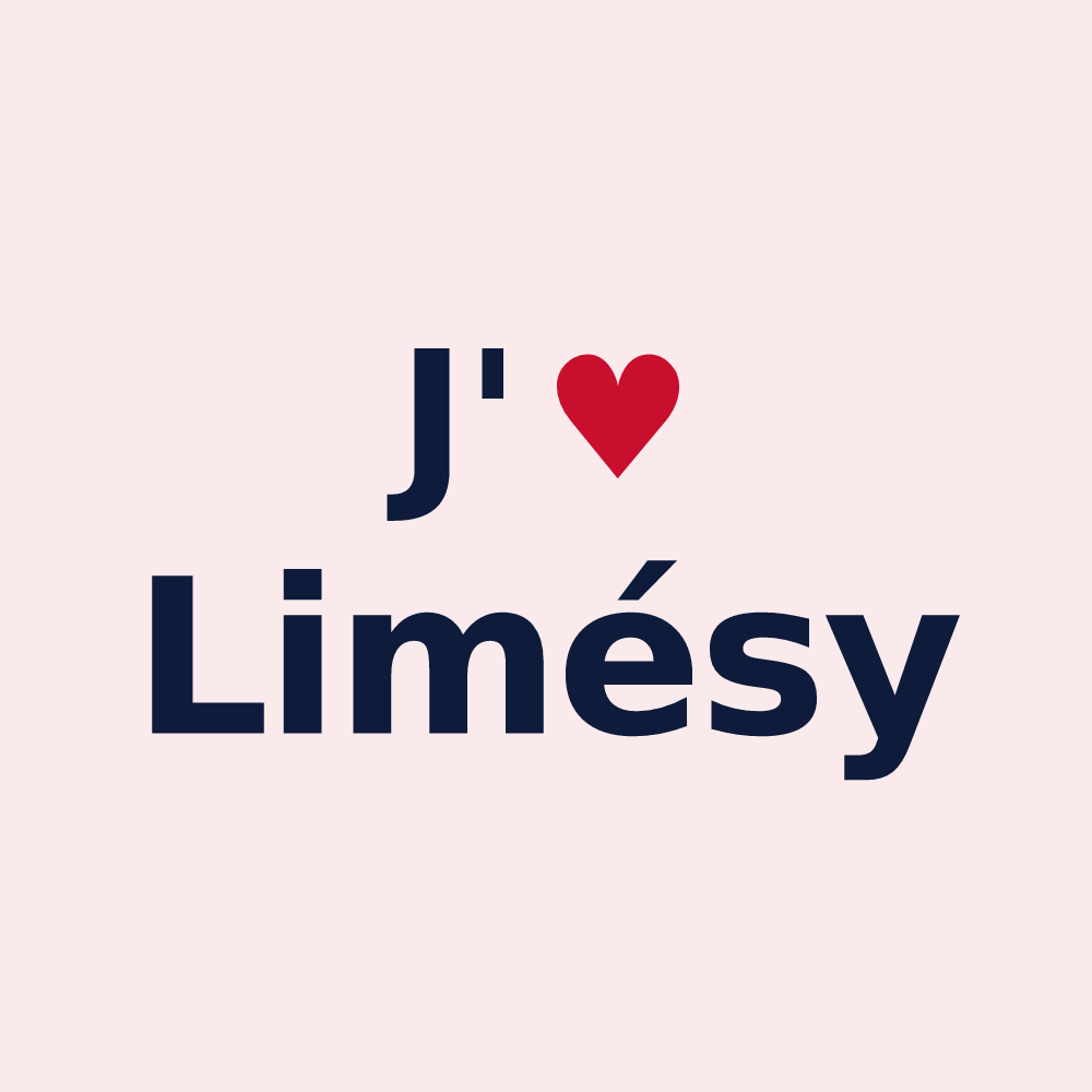Magnet personnalisé Limésy — design J'aime Limésy