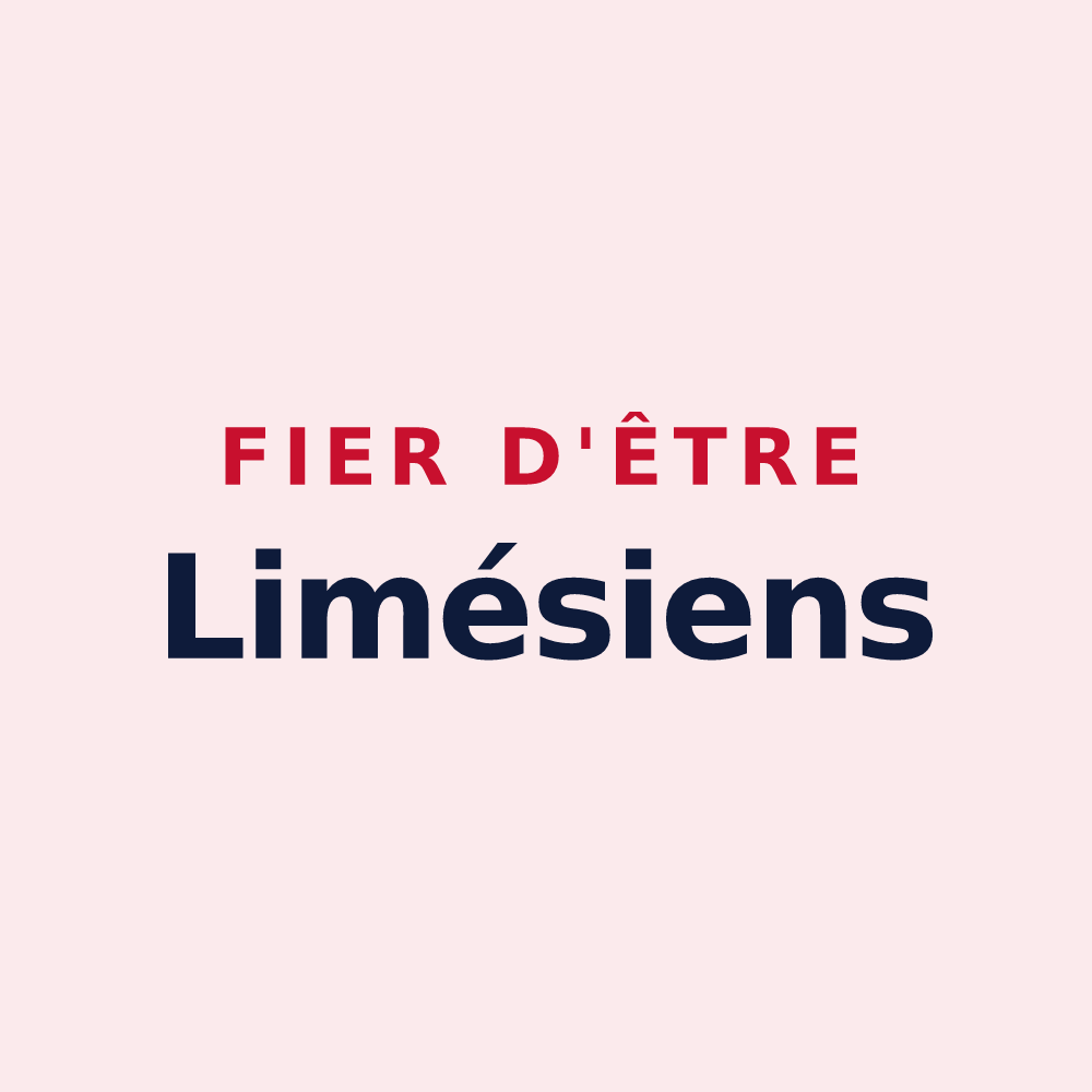 Magnet « Fier d'être Limésiens » — design pour Limésy