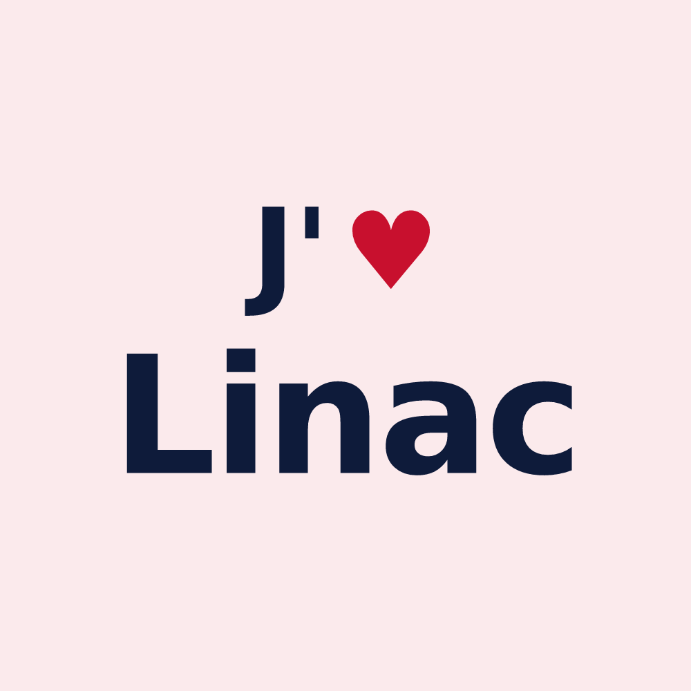 Magnet personnalisé Linac — design J'aime Linac