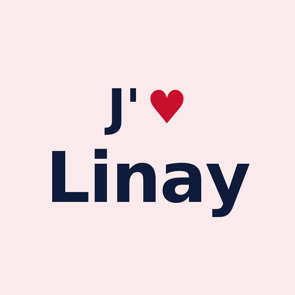 Magnet personnalisé Linay — design J'aime Linay
