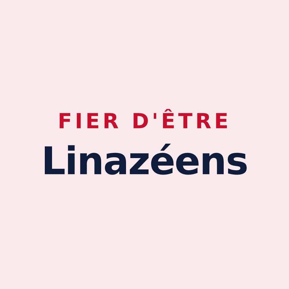 Magnet « Fier d'être Linazéens » — design pour Linazay
