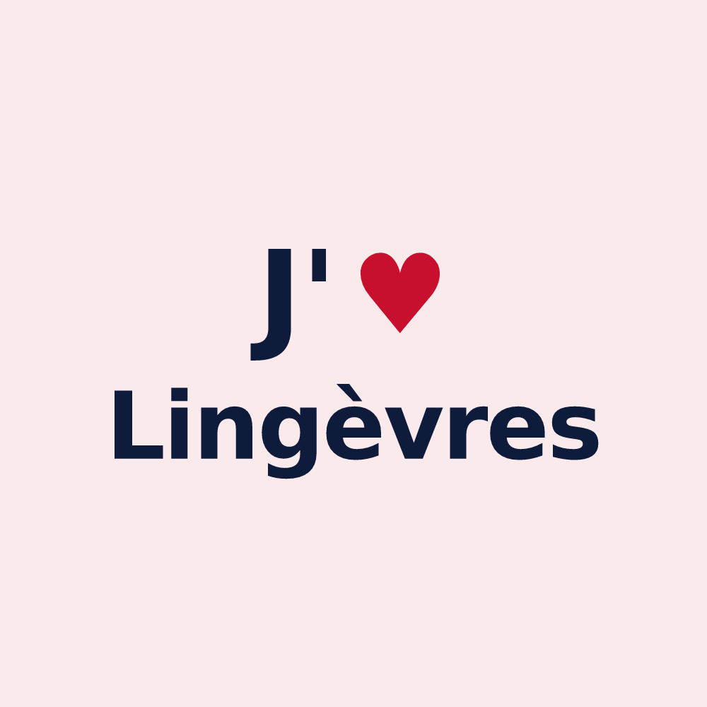 Magnet personnalisé Lingèvres — design J'aime Lingèvres