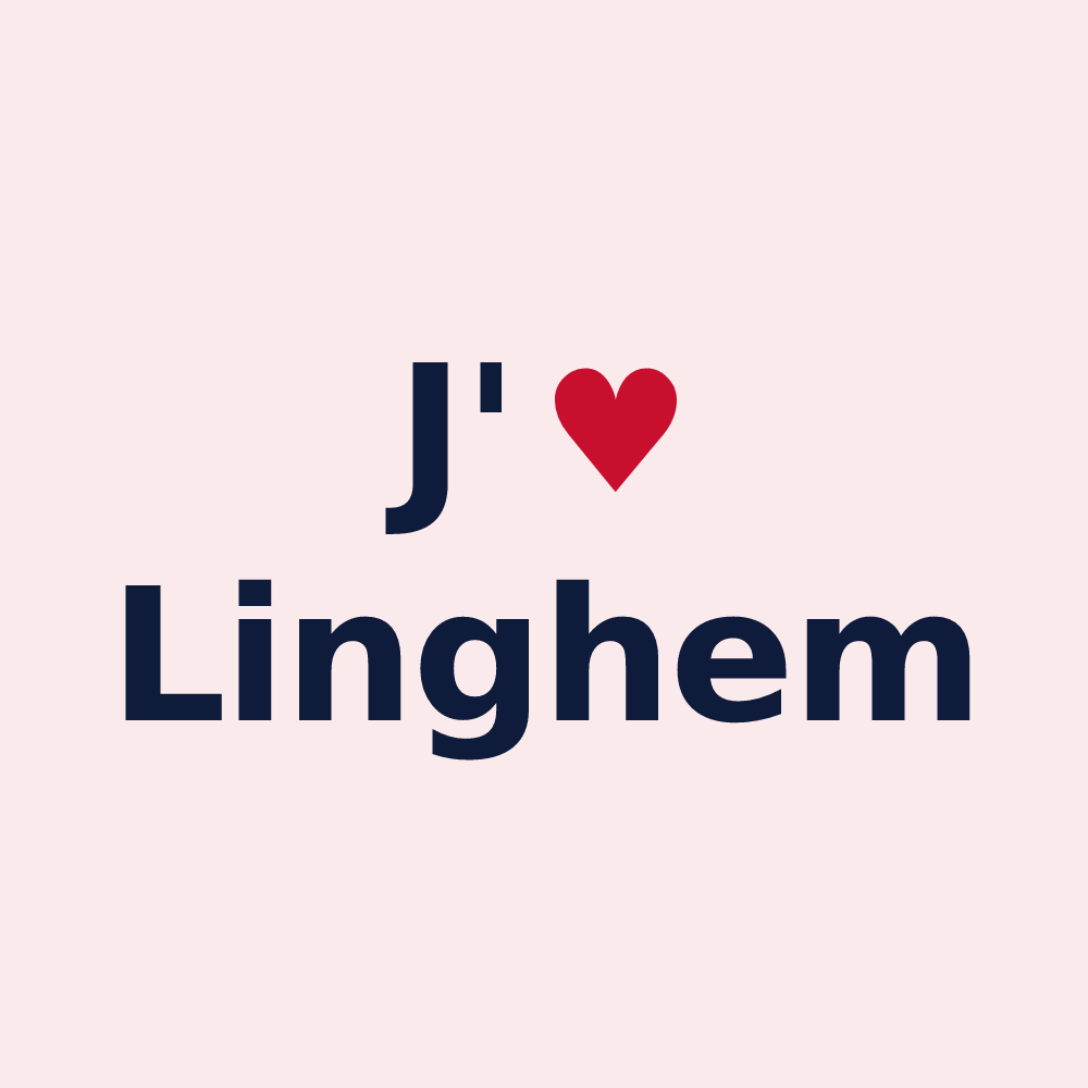 Magnet personnalisé Linghem — design J'aime Linghem