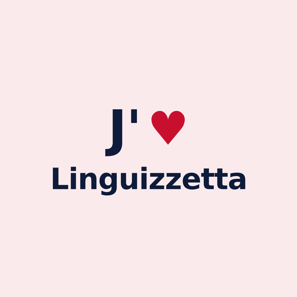 Magnet personnalisé Linguizzetta — design J'aime Linguizzetta