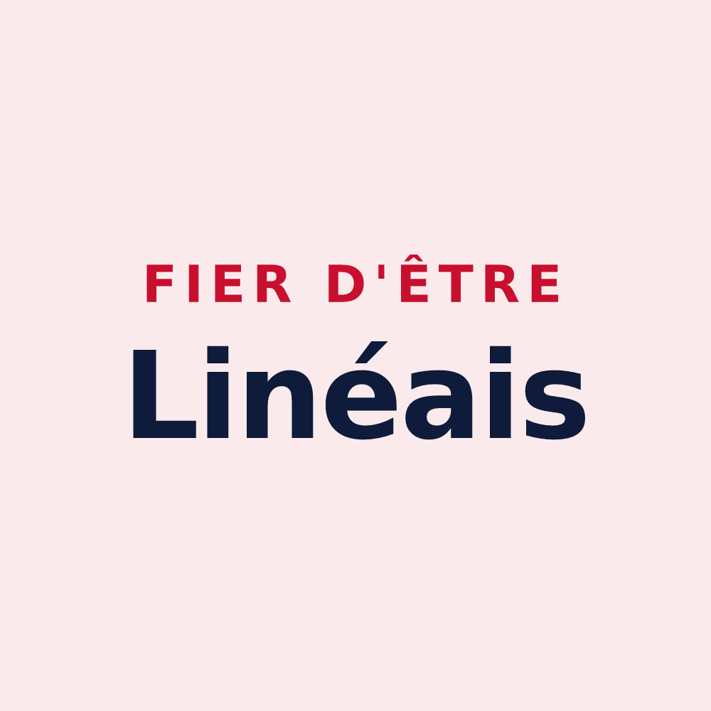 Magnet « Fier d'être Linéais » — design pour Liniez