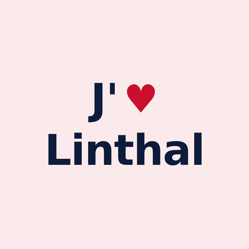 Magnet personnalisé Linthal — design J'aime Linthal