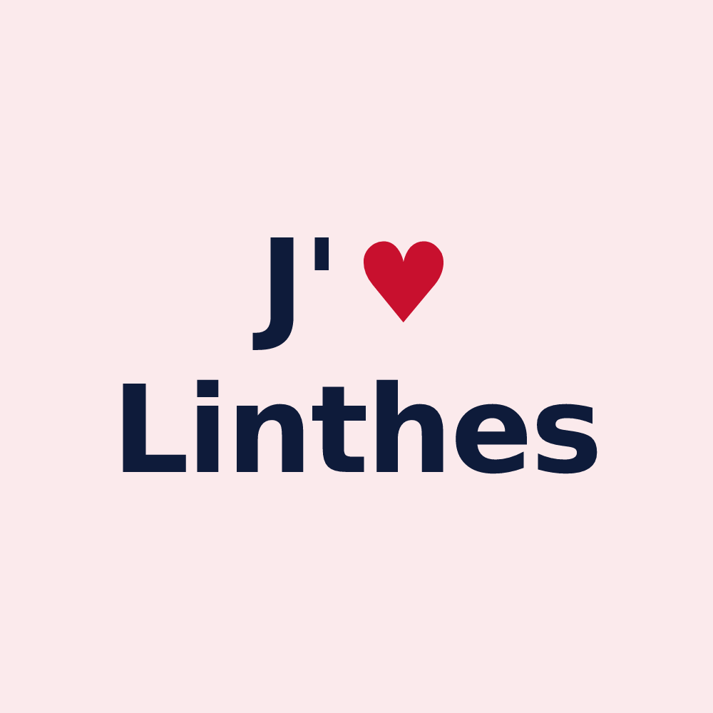 Magnet personnalisé Linthes — design J'aime Linthes