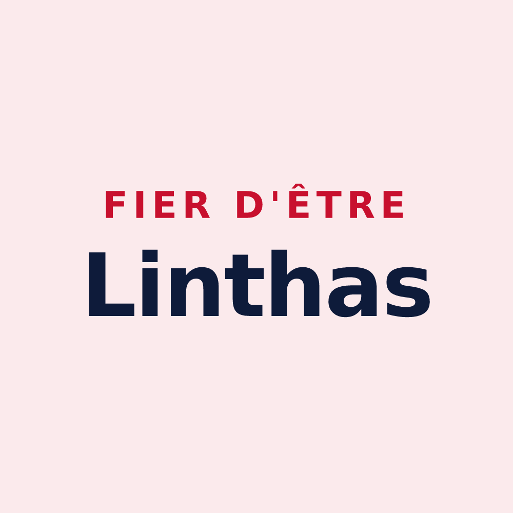 Magnet « Fier d'être Linthas » — design pour Linthes