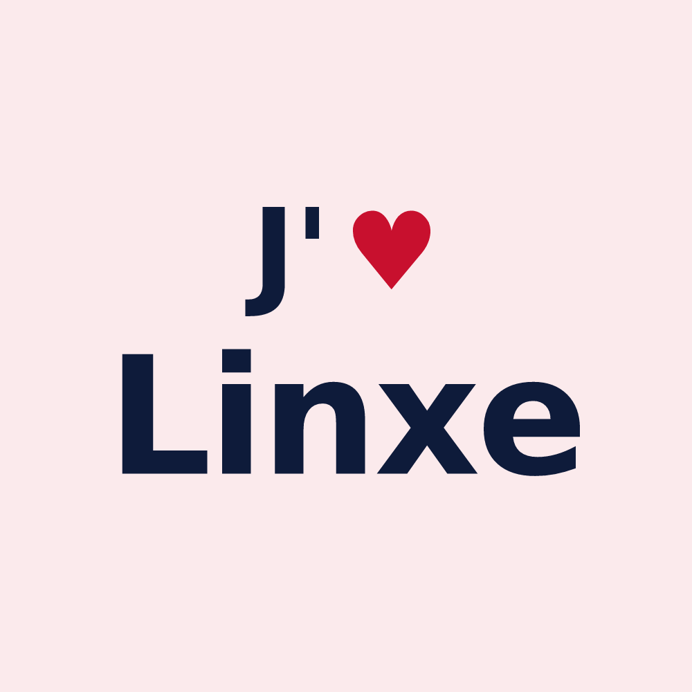 Magnet personnalisé Linxe — design J'aime Linxe