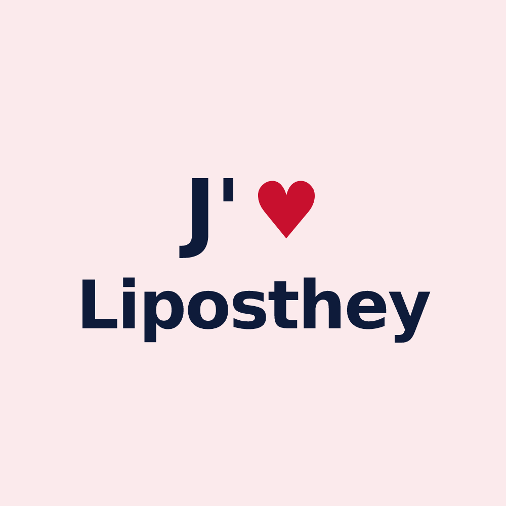 Magnet personnalisé Liposthey — design J'aime Liposthey
