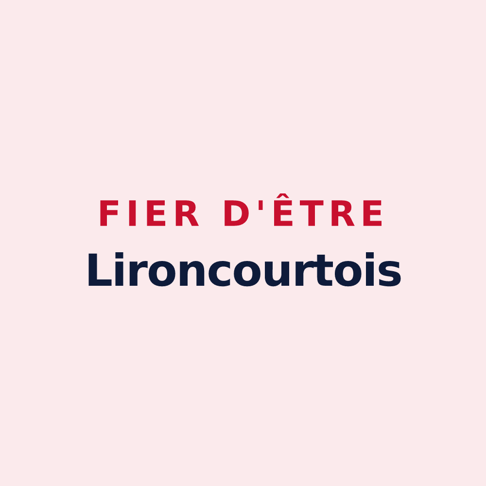 Magnet « Fier d'être Lironcourtois » — design pour Lironcourt