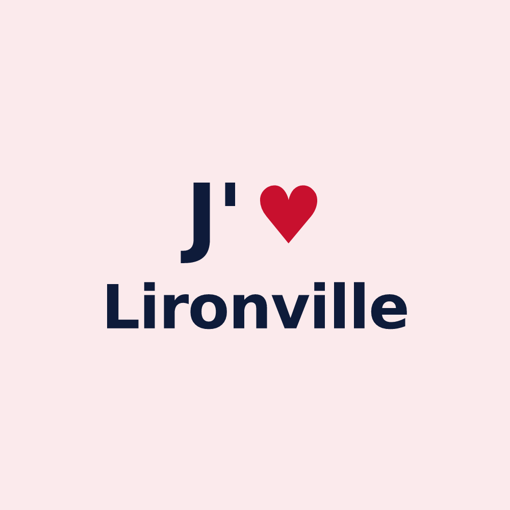 Magnet personnalisé Lironville — design J'aime Lironville