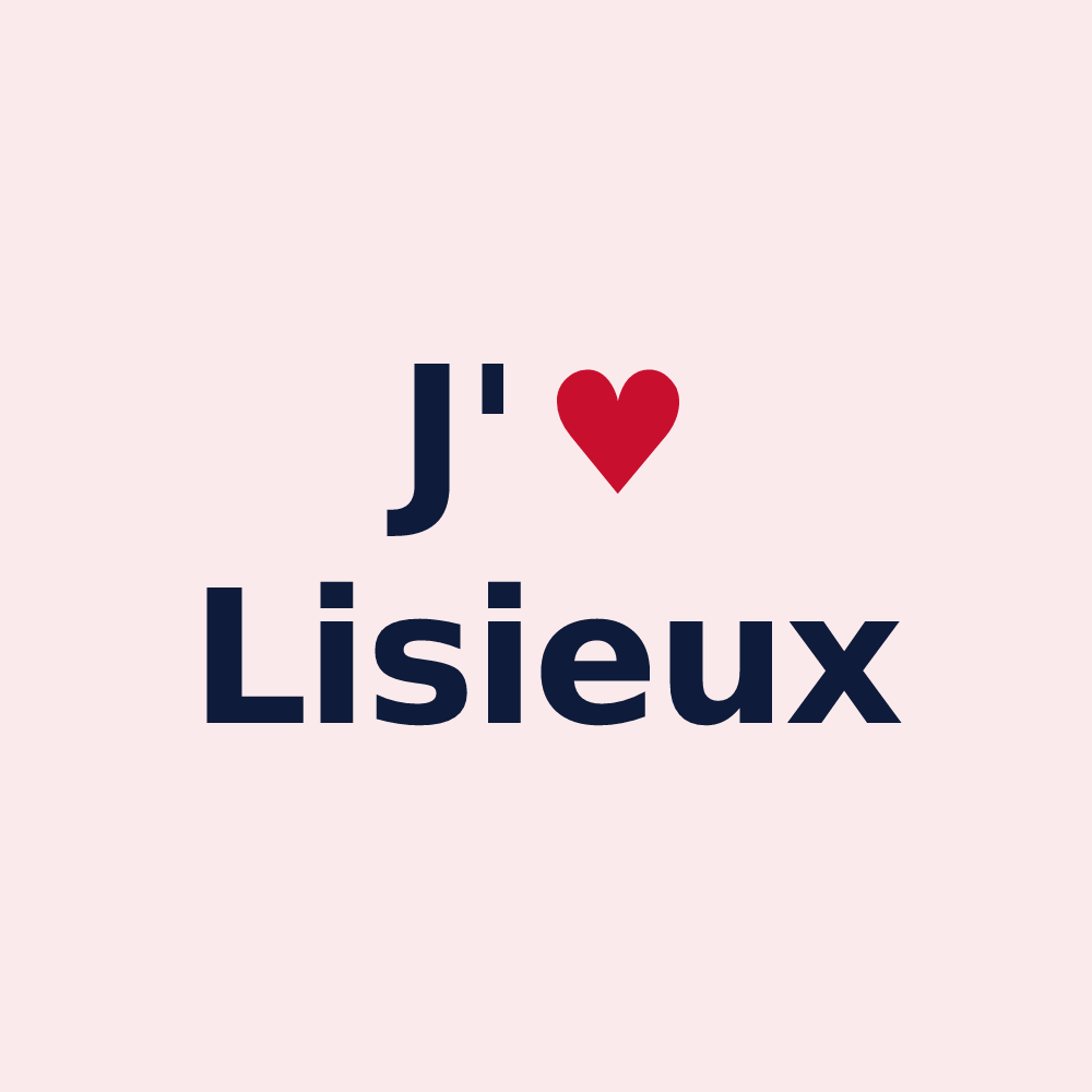 Magnet personnalisé Lisieux — design « J'aime Lisieux » imprimé sur le magnet