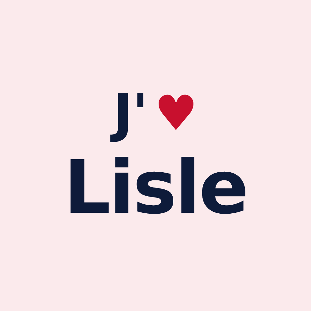 Magnet personnalisé Lisle — design J'aime Lisle